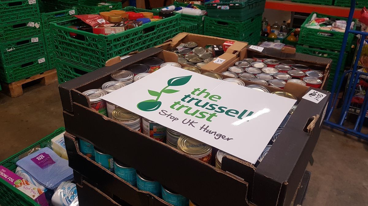 Trussell Trust warns foodbanks at "breaking point" following rise in demand